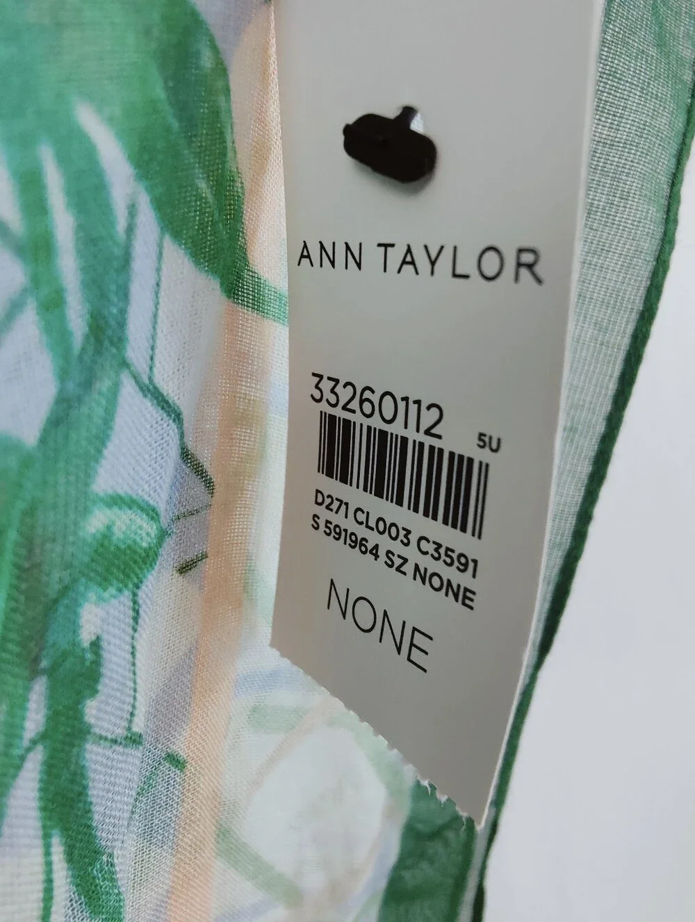 NWT Ann Taylor Trellis Rattan Butterfly Floral Print Oversized Wrap Scarf, OS